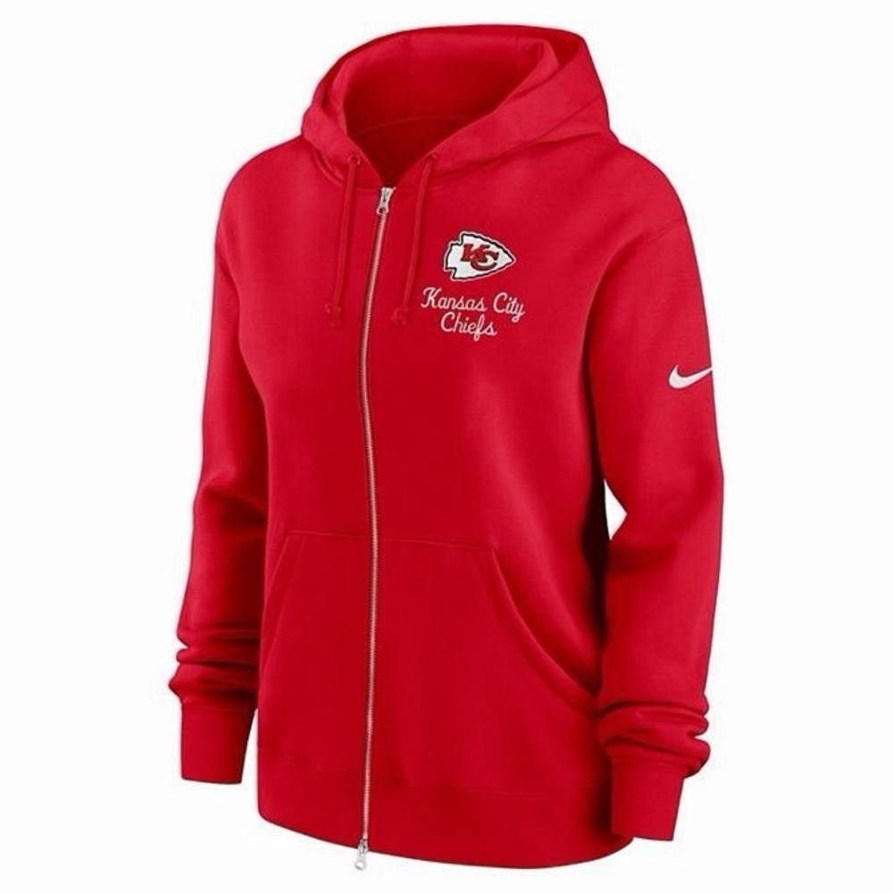 Kansas City Chiefs Women's Medium Nike Phoenix Rewind Full-Zip Hoodie Sweatshirt